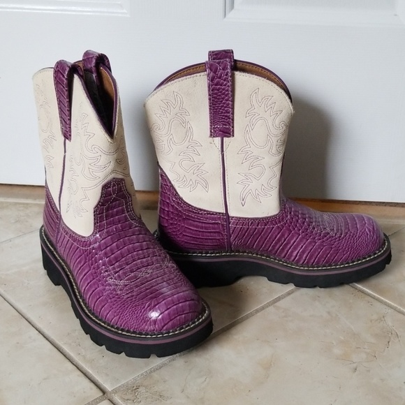 Purple And Cream Ariat Fatbaby Womens 